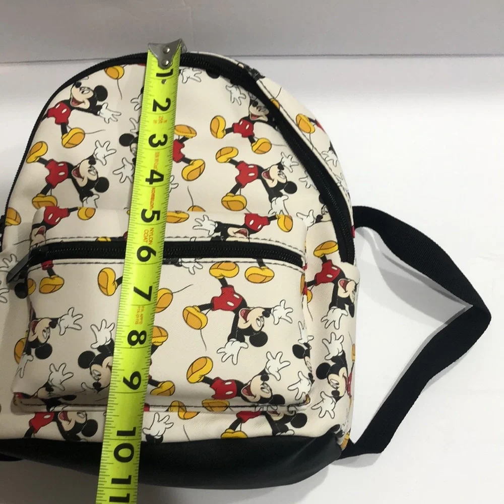 Disney Mickey Mouse off white Mickey Mouse printed backpack new‎